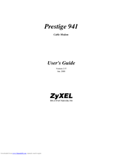 ZyXEL Communications Prestige 941 User Manual