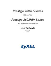 ZyXEL Communications Prestige 2602HW Series User Manual