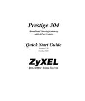 ZyXEL Communications ZyXEL Prestige 304 Quick Start Manual