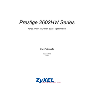 ZyXEL Communications ADSL VoIP IAD with 802.11g Wireless 2602HW Series User Manual