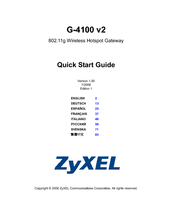 ZyXEL Communications ZyAIR G-4100 Quick Start Manual