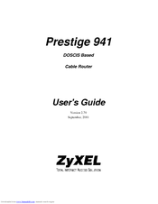 ZyXEL Communications Prestige 941 User Manual