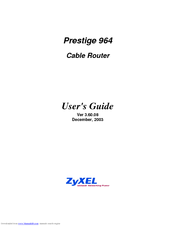 ZyXEL Communications Prestige 964 User Manual