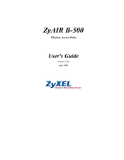 ZyXEL Communications Wireless Access Point ZyAIR B-500 User Manual