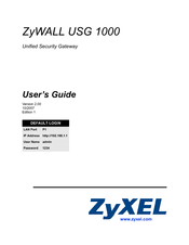ZyXEL Communications ZyXEL ZyWALL USG-1000 User Manual