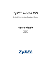 ZyXEL Communications NBG-415 User Manual