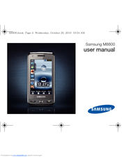 Samsung GT-M8800 User Manual