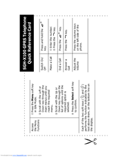 Samsung SGH-X100IBA Quick Reference Card