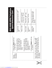 Samsung SGH-X600SWA Quick Reference Card