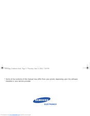 Samsung SGH-Z105U User Manual