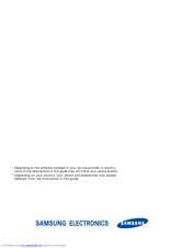 Samsung SGH-ZV10 User Manual