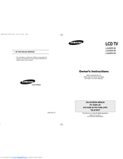 Samsung LA32R51BA Owner's Instructions Manual
