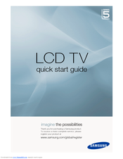 Samsung LE32A552P3R Quick Start Manual