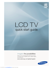 Samsung LE40A536T1F Quick Start Manual