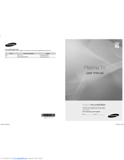 Samsung PS50B650S1W User Manual