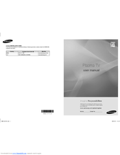 Samsung PS42A451 User Manual