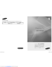 Samsung PS50A756T1M User Manual