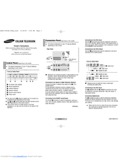 Samsung CZ-21M063N Owner's Instructions Manual