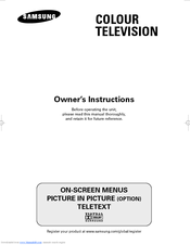 Samsung CW29A208 Owner's Instructions Manual