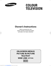 Samsung WS32A2083Y Owner's Instructions Manual