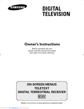 Samsung WS-28M204D Owner's Instructions Manual