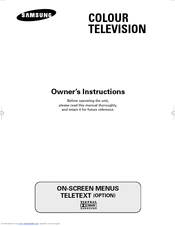 Samsung WS-28M064N Owner's Instructions Manual