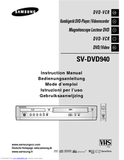 Samsung SV-DVD940 Instruction Manual