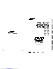 Samsung DVD-E234 User Manual