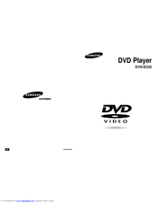 Samsung DVD-E232A User Manual