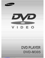Samsung DVD-M305/XEU User Manual