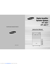 Samsung HT-AS1 Instruction Manual