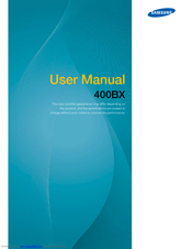 Samsung SyncMaster 400BX User Manual
