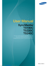 Samsung SyncMaster TS240C User Manual