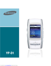 Samsung YP-D1Q User Manual