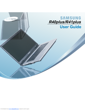 Samsung R41plus User Manual