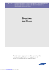 Samsung SyncMaster S22B350B User Manual