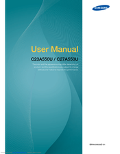 Samsung C23A550U User Manual