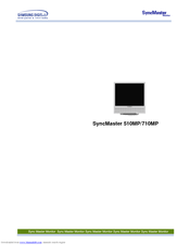 Samsung SyncMaster 510 MP User Manual