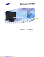 Samsung SyncMaster 961GW User Manual