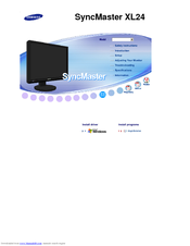 Samsung SyncMaster XL24 Manual