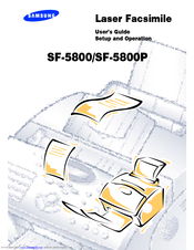Samsung SF-5800P User's Manual Setup And Operation