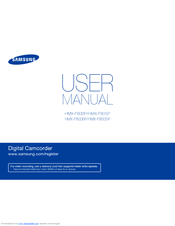 Samsung HMX-F80SP User Manual