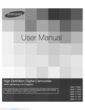 Samsung HMX-T11OP User Manual