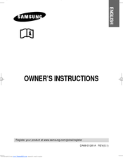 Samsung RL36SBMT Owner's Instructions Manual