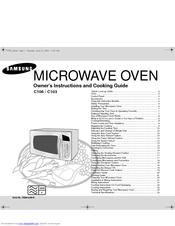 Samsung C103 Owner's Instructions And Cooking Manual