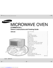 Samsung CM1039 Owner's Instructions And Cooking Manual