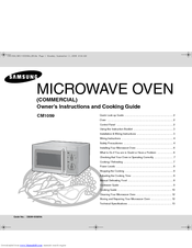 Samsung CM1059 Owner's Instructions And Cooking Manual
