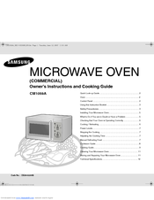 Samsung CM1059A Owner's Instructions And Cooking Manual