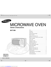 Samsung M1719N Owner's Instructions Manual