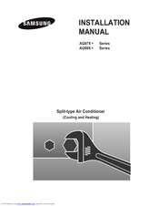 Samsung AQ09XLX Installation Manual